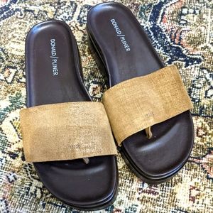 Donald Pliner Fiji Bronze Metallic Slide Sandal